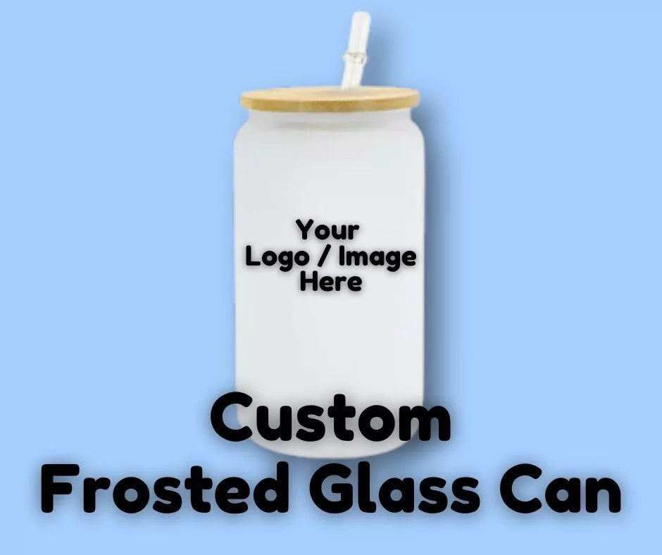 Frosted 16oz Glass Can