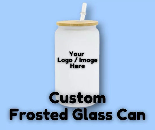 Frosted 16oz Glass Can