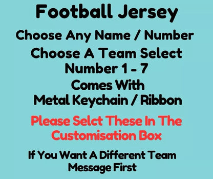 Football Jersey Keyring